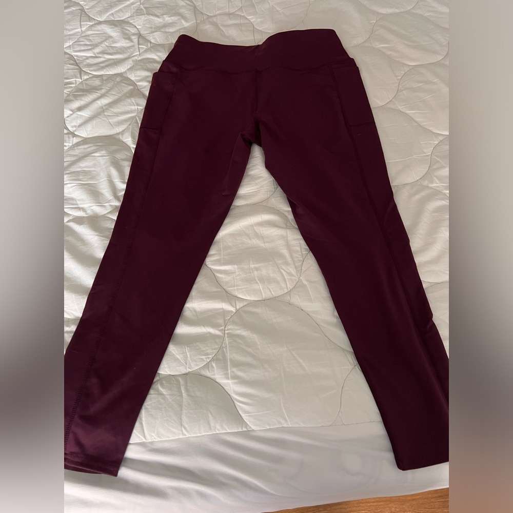 Skechers Leggings Burgandy Size XL - Picture 2 of 3